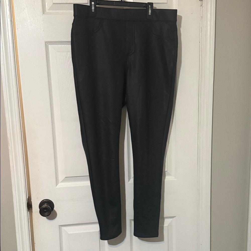 No Boundaries Black leather like Leggings